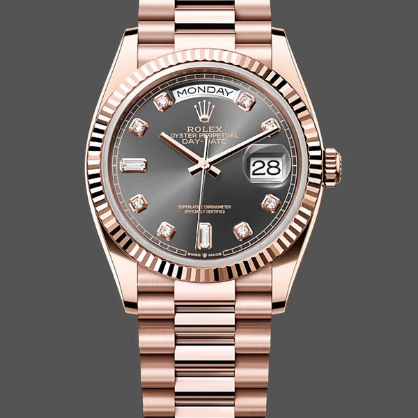 Super Clone Men's Rolex Submariner 40-16613T, 18K, Champagne Diamond Dial, Black Bezel, Gold Champagne Dial