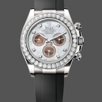 Super Clone Men's Rolex Daytona Cosmograph-126589RBR 0001, 40mm, 2024 Release, White Mother of Pearl Dial