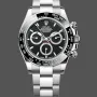 Super Clone Men's Rolex Cosmograph Daytona 40MM Oystersteel M126500LN - 2024 Edition Black