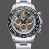 Super Clone Men's Daytona Artisans De Geneve 116500LN Skeleton Dial with Carbon Fiber Bezel Skeleton Dial