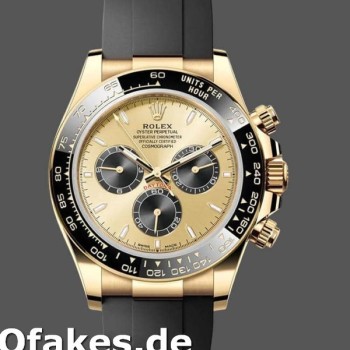Super Clone Men's Rolex Cosmograph Daytona-126518LN, Yellow Gold