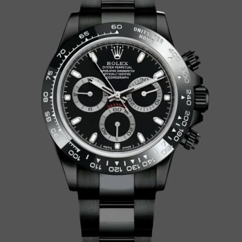 Super Clone Men's Rolex Cosmograph Daytona 116500LN Carbon Black Limited Edition Black Dial