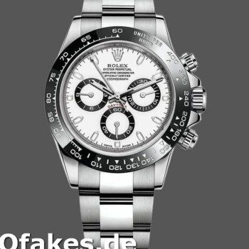 Super Clone Men's Rolex Cosmograph Daytona 40mm Men's-116500LN-Stainless Steel-White Dial White