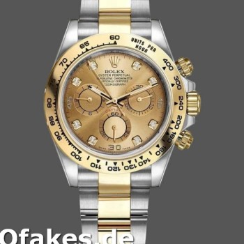 Super Clone Men's Rolex Cosmograph Daytona-116503, 40mm, Yellow Gold, Champagne Diamond Dial, Men’s Champagne