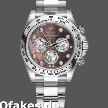 Super Clone Men's Rolex Cosmograph Daytona-116509, 40mm, Diamond Markings, Men’s MOP