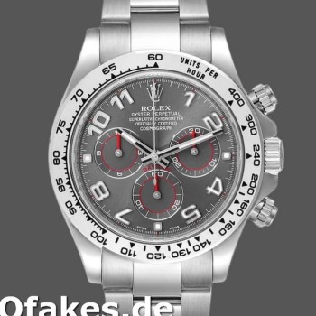 Super Clone Men's Rolex Cosmograph Daytona-116509, 40mm, White Gold, Gray Arabic Dial, Men’s Grey
