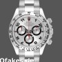 Super Clone Men's Rolex Cosmograph Daytona-116509, 40mm, White Gold, Silver Arabic Dial, Men’s Silver