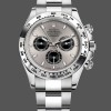 Super Clone Men's Rolex Cosmograph Daytona-116509, 40mm, Silver Index Dial, Men’s Silver