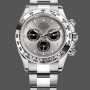 Super Clone Men's Rolex Cosmograph Daytona-116509, 40mm, Silver Index Dial, Men’s Silver