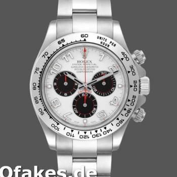 Super Clone Men's Rolex Cosmograph Daytona-116509, 40mm, White Gold, White Arabic Dial, Men’s White