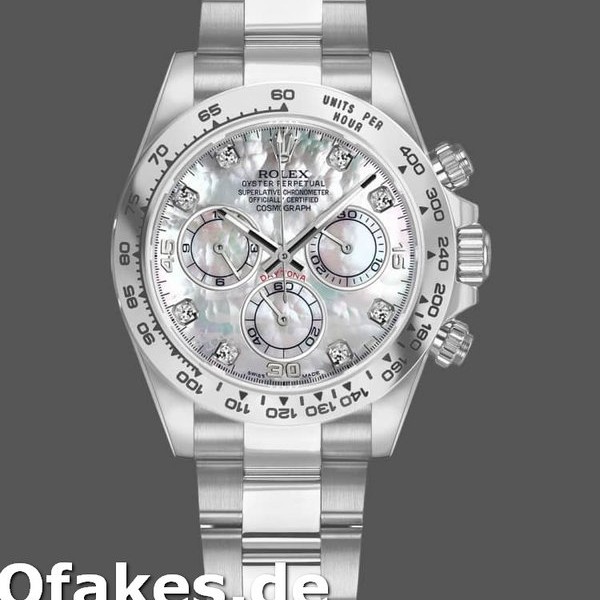 Super Clone Men's Rolex Cosmograph Daytona-116509, 40mm, White MOP Dial, Men’s MOP