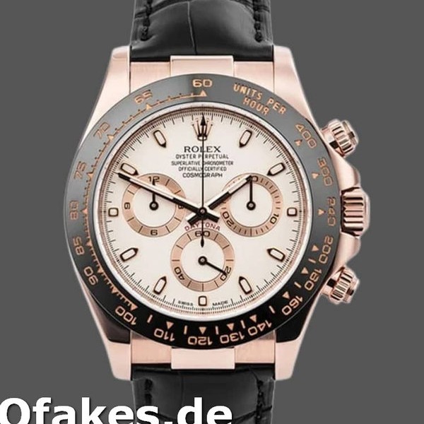 Super Clone Men's Rolex Cosmograph Daytona 40mm Men's-116515-Ivory Dial Ivory