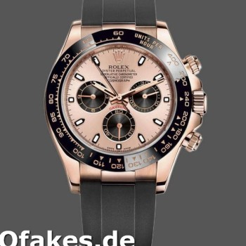 Super Clone Men's Rolex Cosmograph Daytona 40mm Men's-116515LN-Black Pink Dial Pink