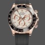 Super Clone Men's Rolex Cosmograph Daytona 40mm Men's-116515LN-Everose Gold-Ivory Dial Ivory