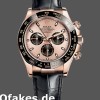 Super Clone Men's Rolex Cosmograph Daytona 40mm Men's-116515LN-Leather Strap-Black Pink Dial Pink