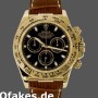 Super Clone Men's Rolex Cosmograph Daytona 40mm Men's-116518-Brown Leather Strap Black