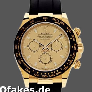 Super Clone Men's Rolex Cosmograph Daytona 40mm Men's-116518-Champagne Dial-Automatic Champagne