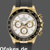 Super Clone Men's Rolex Cosmograph Daytona 40mm Men's-116518LN-White Dial-Black Rubber Strap White