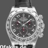 Super Clone Men's Rolex Cosmograph Daytona 40mm Men's-116519-Grey Dial-Black Leather Strap Gray