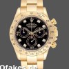 Super Clone Men's Rolex Cosmograph Daytona-116528, 40mm, Black Diamond Dial, Men’s Black