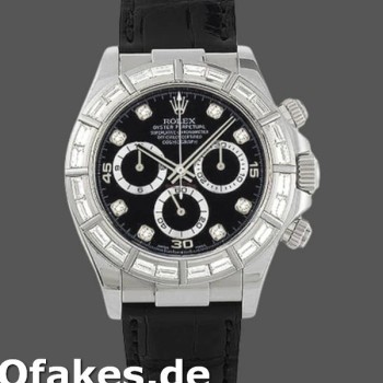 Super Clone Men's Rolex Cosmograph Daytona-116503, 40mm, Black Diamond Dial, Men’s Black