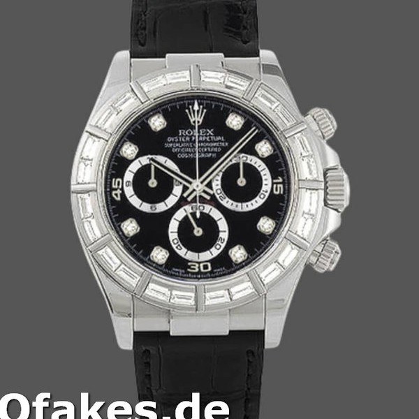Super Clone Men's Rolex Cosmograph Daytona-116503, 40mm, Black Diamond Dial, Men’s Black