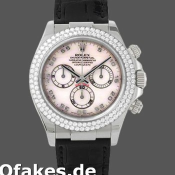 Super Clone Men's Rolex Cosmograph Daytona-116589, 40mm, White MOP Arabic Dial, Men’s MOP