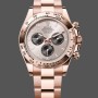 Super Clone Men's Rolex Cosmograph Daytona 40mm Men's-126505 0003-Oyster Bracelet-Rose Champagne Dial Champagne