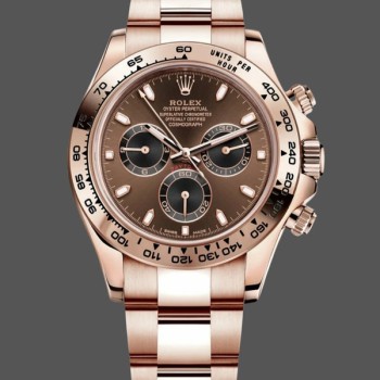 Super Clone Men's Rolex Cosmograph Daytona 116505 Everose 40mm Chocolate Dial Chocolate Dial