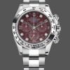 Super Clone Men's Rolex Cosmograph Daytona White Gold Rubellite Dial 116509 40MM Red Dial