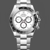 Super Clone Men's Rolex Cosmograph Daytona 40MM Oystersteel M126500LN - Classic Black Dial White