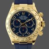 Super Clone Men's Rolex Cosmograph Daytona Yellow Gold with Blue Dial 116518 Blue Dial