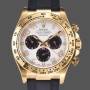 Super Clone Men's Rolex Cosmograph Daytona Yellow Gold Silver Dial 116518 Silver Dial