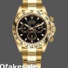 Super Clone Men's Rolex Daytona-116508, 40mm, Yellow Gold, Black Index Dial, Men’s Black