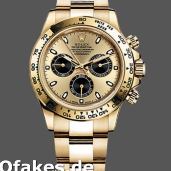 Super Clone Men's Rolex Daytona-116508, 40mm, Yellow Gold, Champagne Index Dial, Men’s Champagne