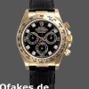 Super Clone Men's Rolex Daytona 40mm Men's-116518-Black Diamond Dial-Black Leather Strap Black<br />