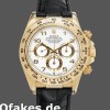 Super Clone Men's Rolex Daytona 40mm Men's-116518-Black Leather Strap-White Dial White