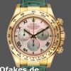 Super Clone Men's Rolex Daytona 40mm Men's-116518-Blue Leather Strap-MOP Dial MOP