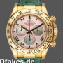 Super Clone Men's Rolex Daytona 40mm Men's-116518-Blue Leather Strap-MOP Dial MOP