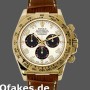 Super Clone Men's Rolex Daytona 40mm Men's-116518-Ivory Dial-Brown Leather Strap Ivory