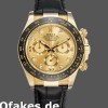 Super Clone Men's Rolex Daytona 40mm Men's-116518-Leather Strap-Diamond Champagne Dial Champagne