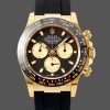 Super Clone Men's Rolex Daytona 40mm Men's-116518LN-Black Dial-Rubber Strap Black