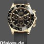 Super Clone Men's Rolex Daytona 40mm Men's-116518LN-Black Dial-Yellow Gold Black