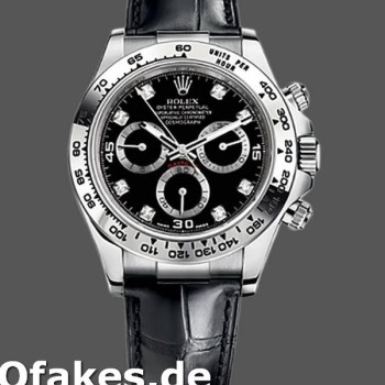 Super Clone Men's Rolex Daytona 40mm Men's-116519-Black Diamonds Dial Black Diamonds<br />