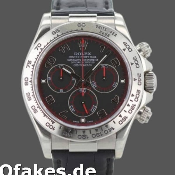 Super Clone Men's Rolex Daytona 40mm Men's-116519-Black Racing Dial-Leather Strap Black<br />