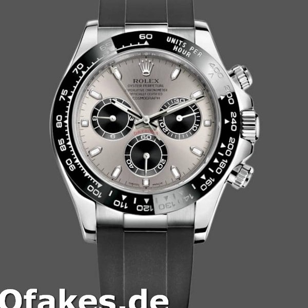 Super Clone Men's Rolex Daytona 40mm Men's-116519-Grey Dial Grey