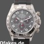 Super Clone Men's Rolex Daytona 40mm Men's-116519-Grey Dial-Black RubberB Strap Gray