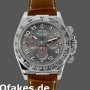 Super Clone Men's Rolex Daytona 40mm Men's-116519-Grey Dial-Brown Leather Strap Grey<br />