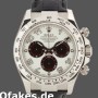 Super Clone Men's Rolex Daytona 40mm Men's-116519-Panda Dial-Black Leather Strap White