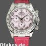 Super Clone Men's Rolex Daytona 40mm Men's-116519-Rose MOP-Arabic-Pink Strap Pink MOP<br />